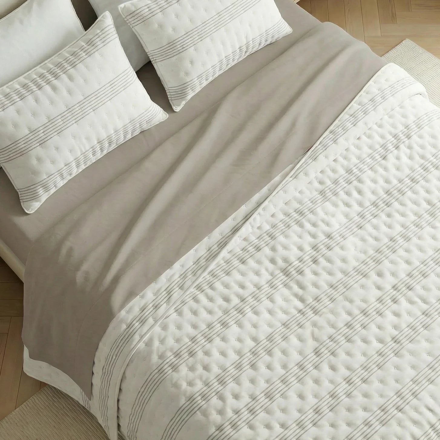 Couvre-lit bouti imprimé Abeille doux au toucher