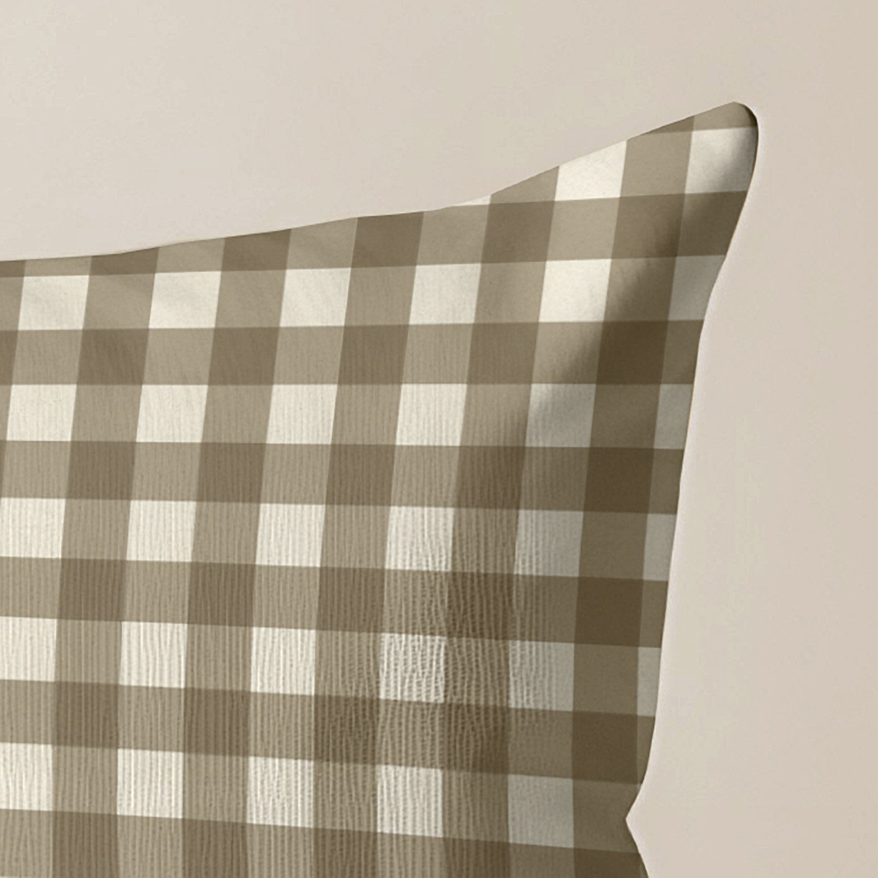 Funda de cojín 100% algodón 50x50 cm Aielo Marrón