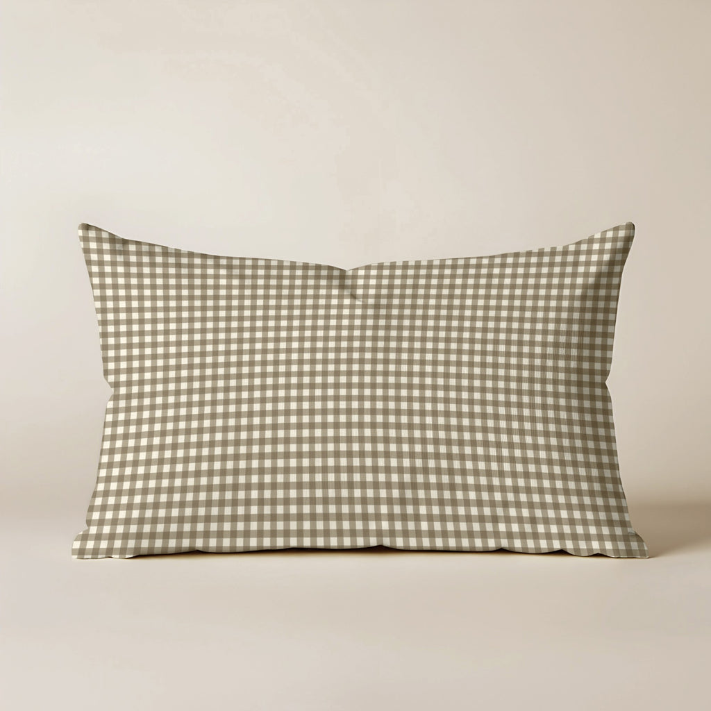 Funda de cojín 100% algodón 30x50 cm Aielo Marron Pequeño