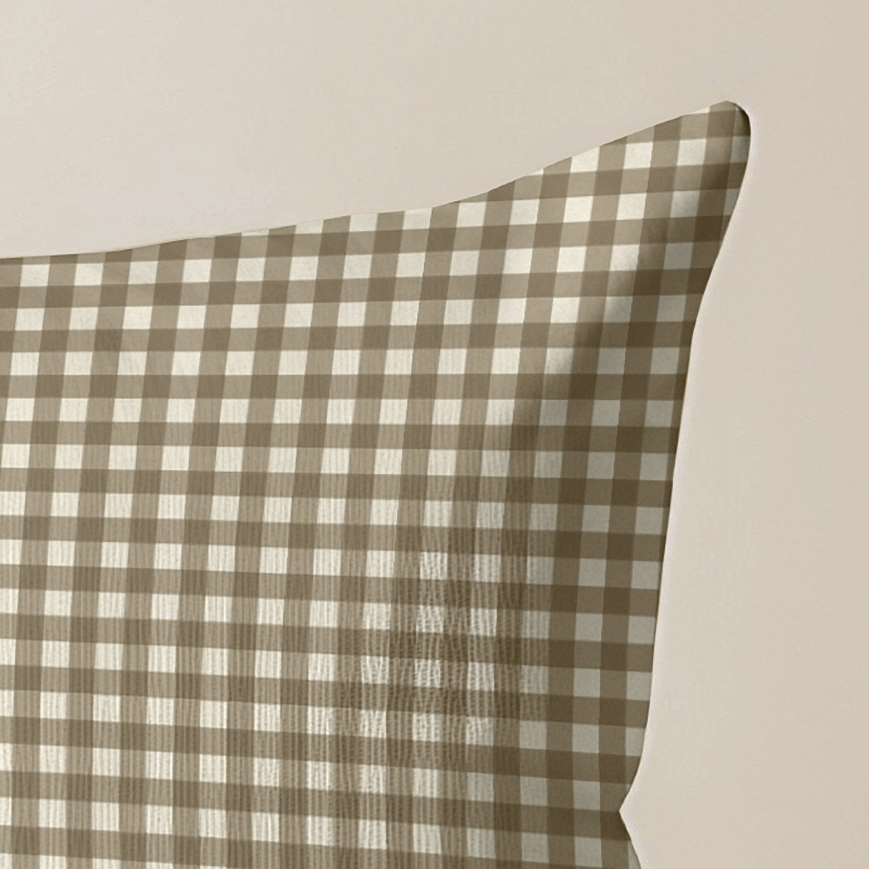 Funda de cojín 100% algodón 50x50 cm Aielo Marron Pequeño