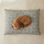 Aielo Brown Stain-Resistant Pet Bed with Removable Cover