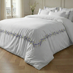 Alberic percale duvet cover, 200 thread count