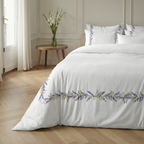 Alberic percale duvet cover, 200 thread count