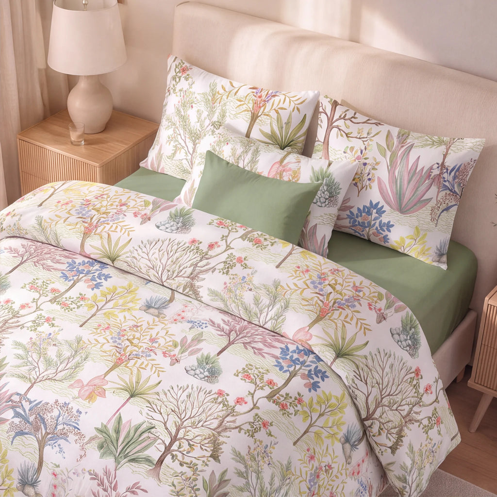 Edredón estampado acolchado Alcudia tacto suave