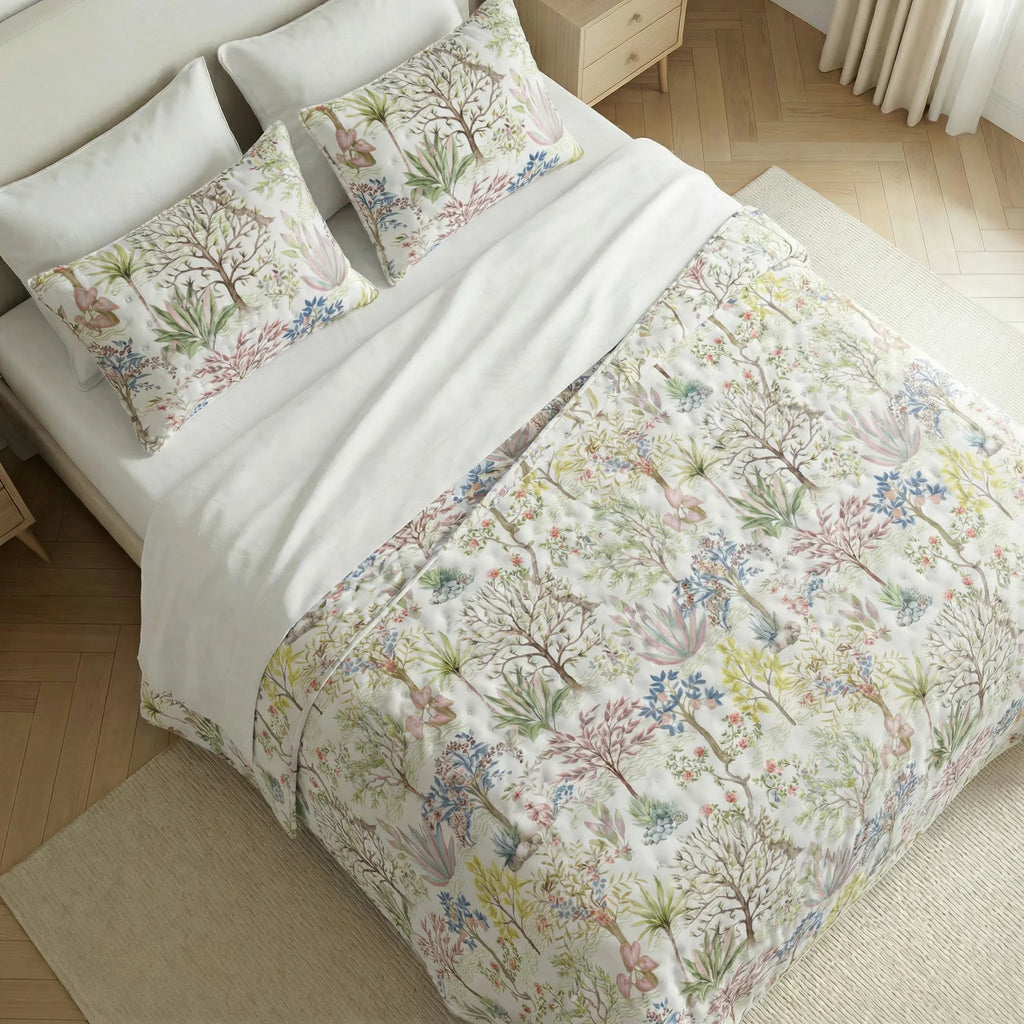 Alcudia printed bedspread with a soft feel