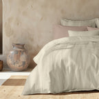 Algemesí Beige duvet cover 200 threads