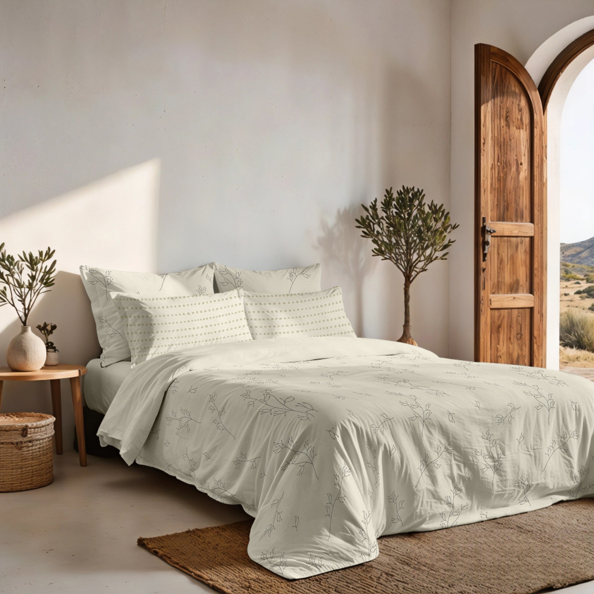 Alzira 300 thread poplin duvet cover