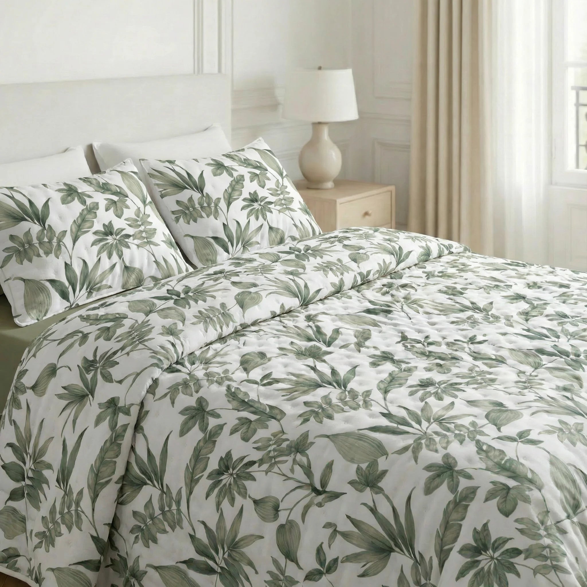 Couverture matelassée imprimée Ander douce au toucher