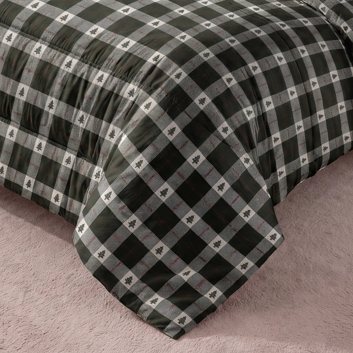 Edredón estampado acolchado Arbolina 12 tacto suave