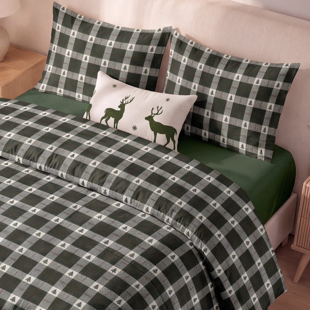 Edredón estampado acolchado Arbolina 12 tacto suave