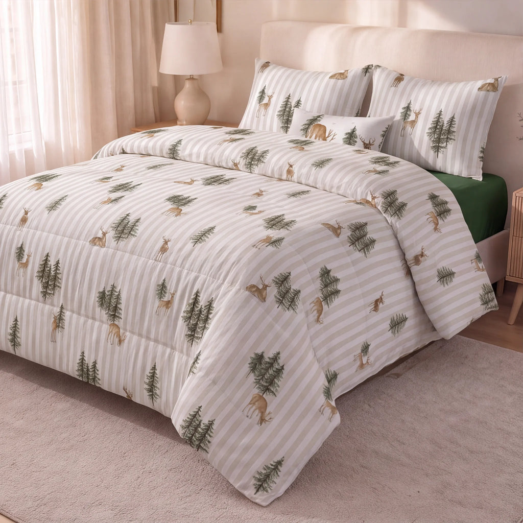Edredón estampado acolchado Arbolina 35 tacto suave