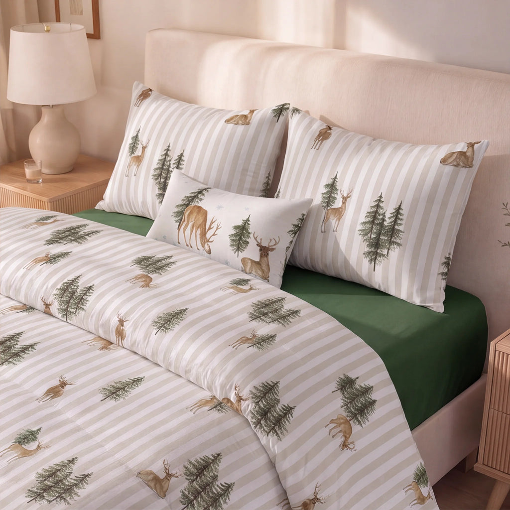 Edredón estampado acolchado Arbolina 35 tacto suave