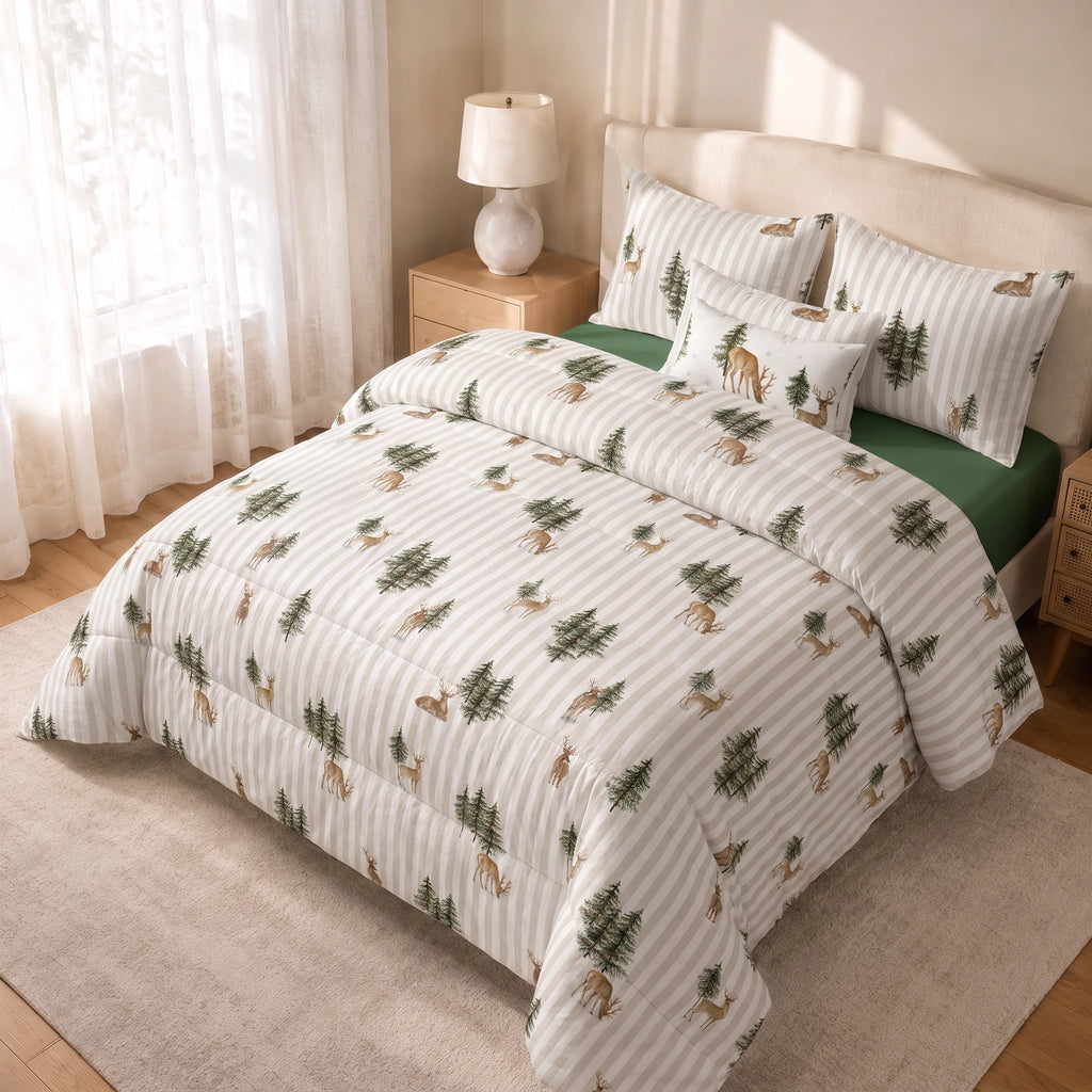 Edredón estampado acolchado Arbolina 35 tacto suave