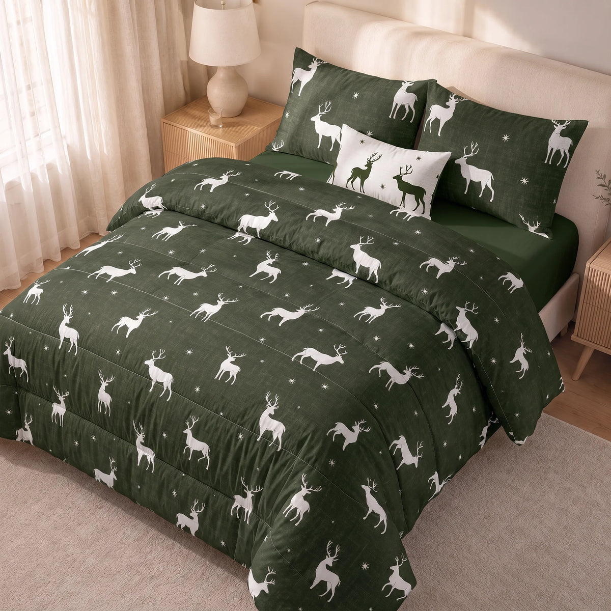 Edredón estampado acolchado Arbolina 41 tacto suave