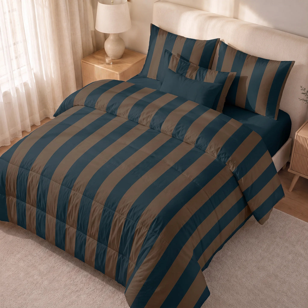 Edredón estampado acolchado Asme tacto suave