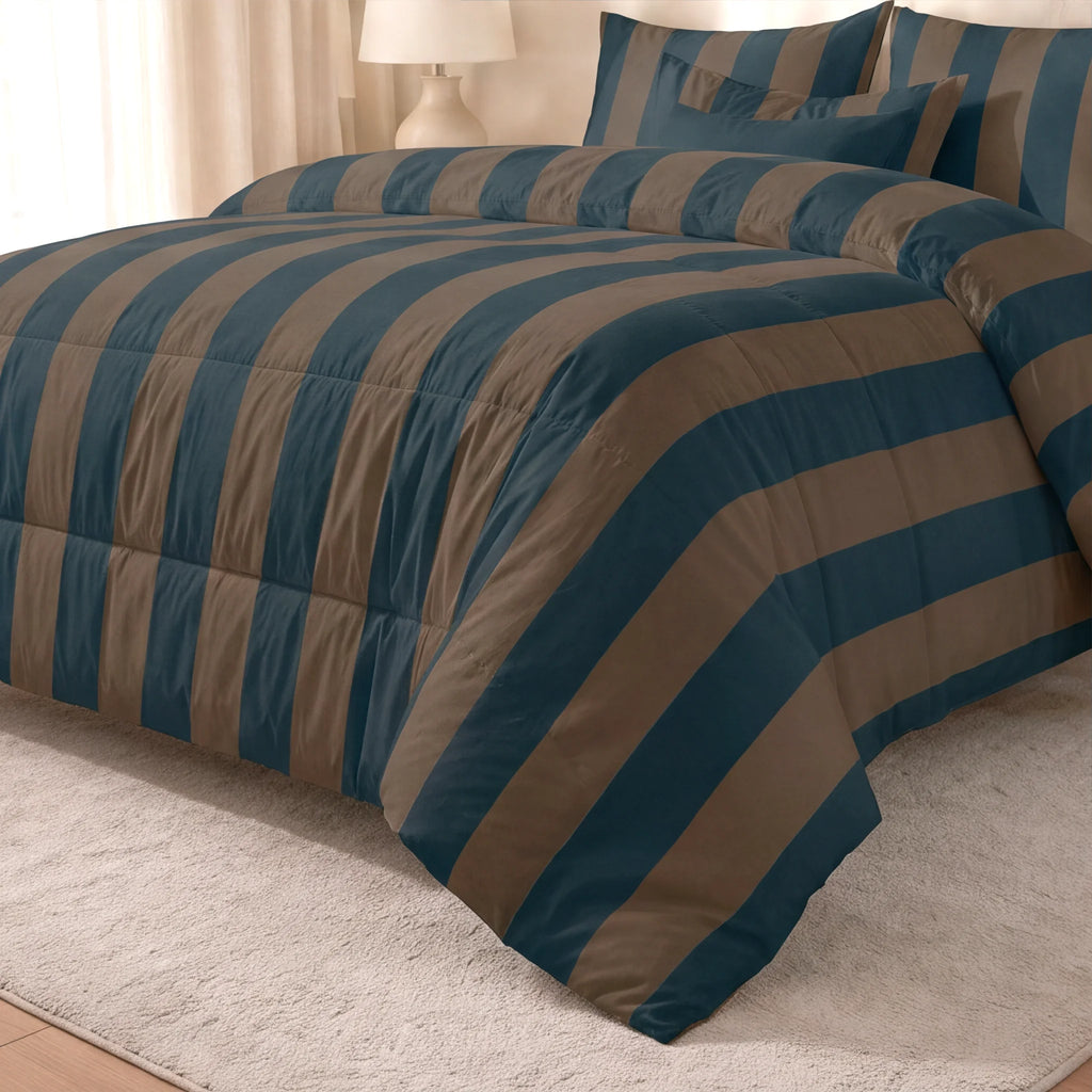 Edredón estampado acolchado Asme tacto suave
