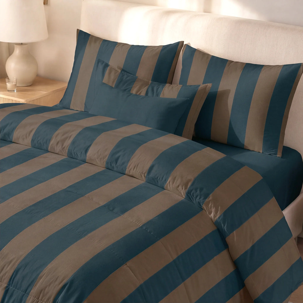 Edredón estampado acolchado Asme tacto suave