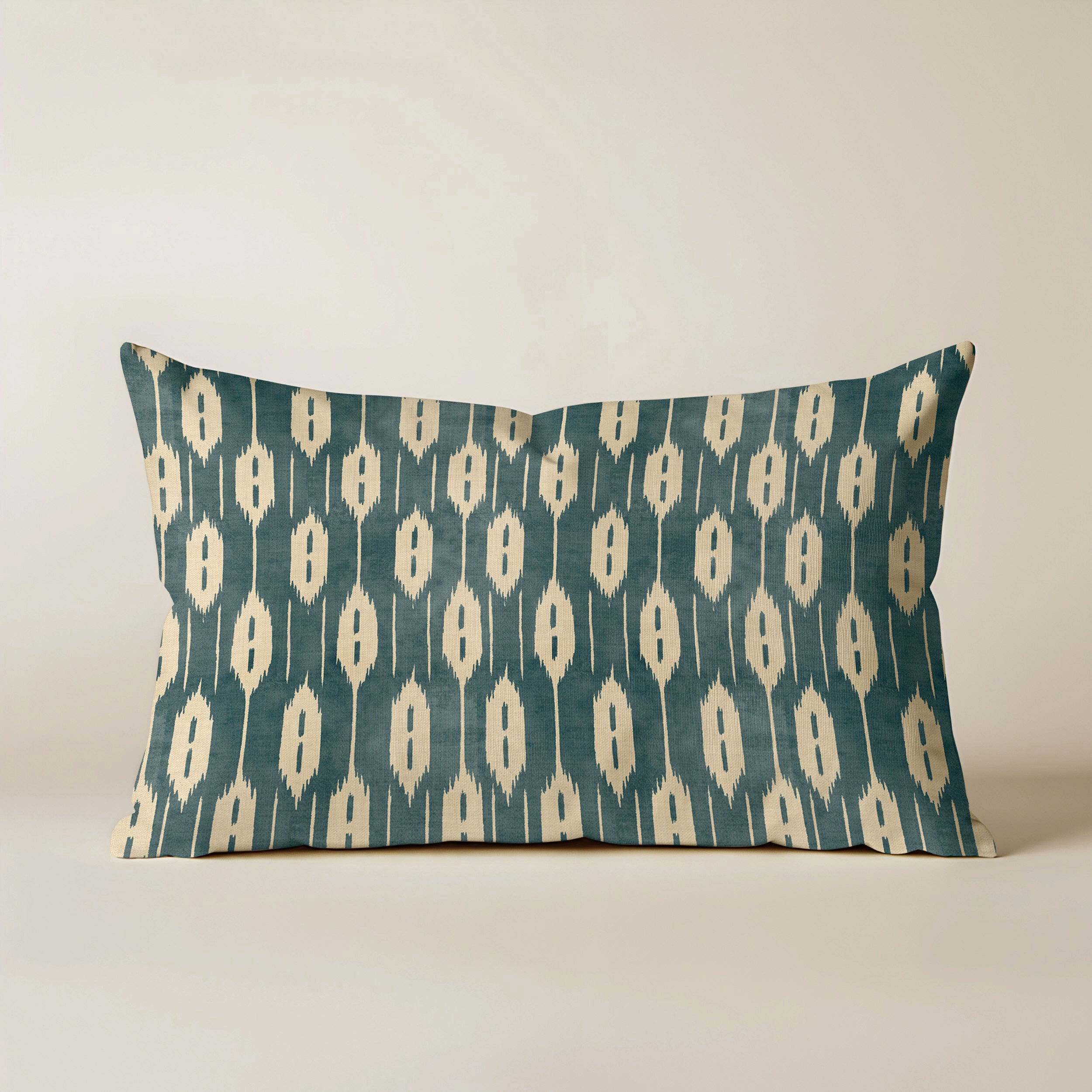 Housse de coussin 100% coton 30x50 cm Aspe Bleu Cont