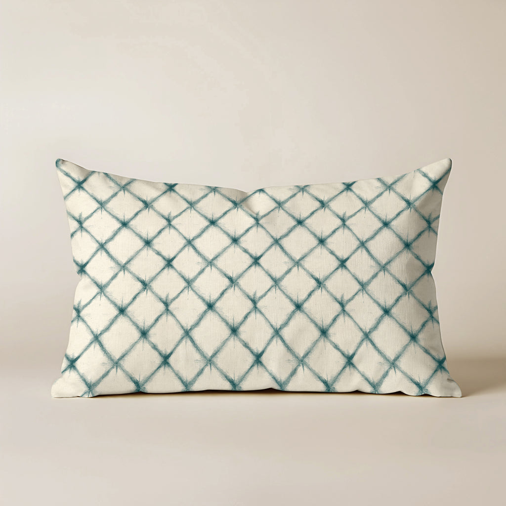 100% cotton cushion cover 30x50 cm Aspe Blue Diago Cont