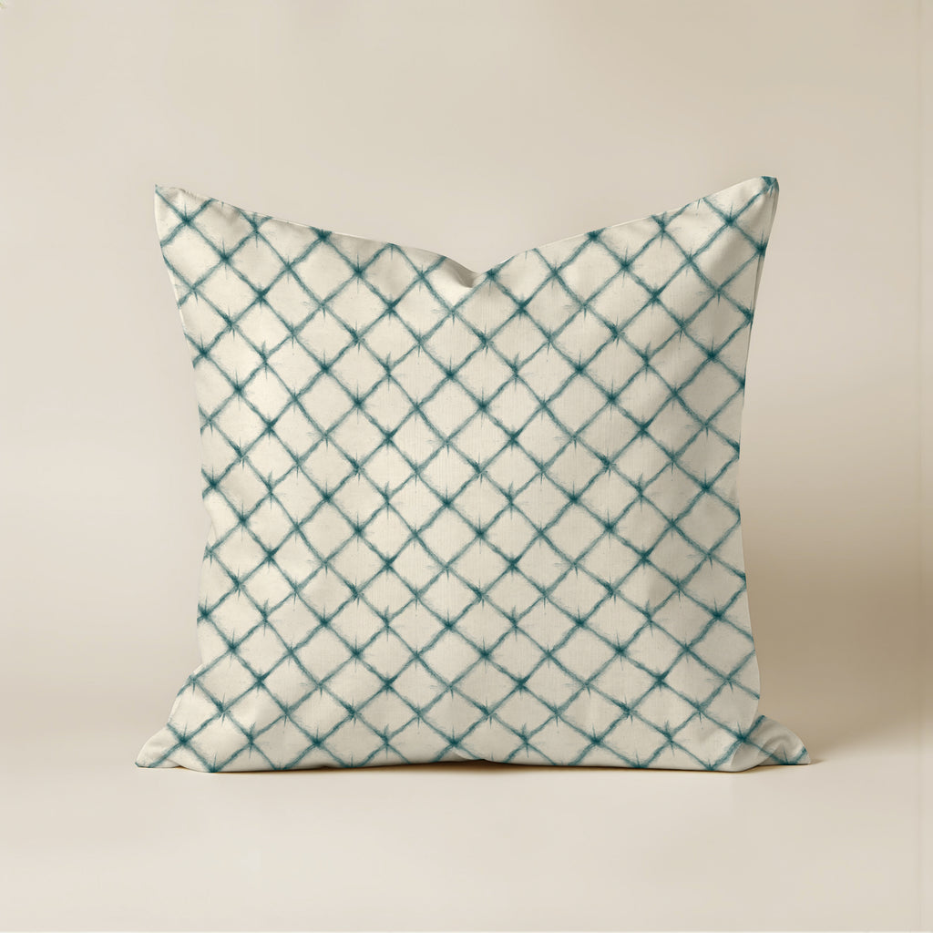 100% cotton cushion cover 50x50 cm Aspe Blue Diago Cont