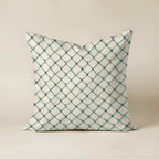 100% cotton cushion cover 50x50 cm Aspe Blue Diago Cont