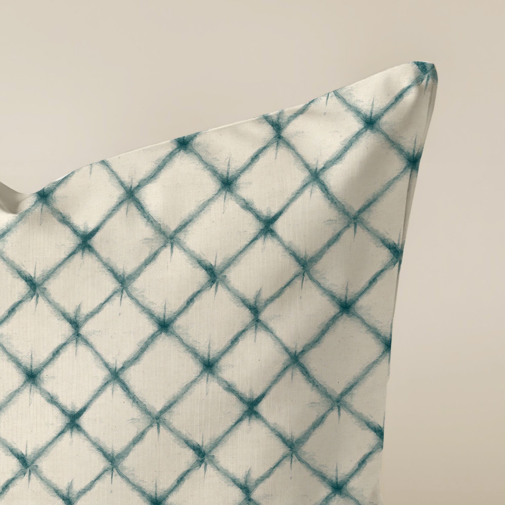 100% cotton cushion cover 50x50 cm Aspe Blue Diago Cont