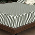 Christmas Vichy Green Sheet Set 100% Cotton