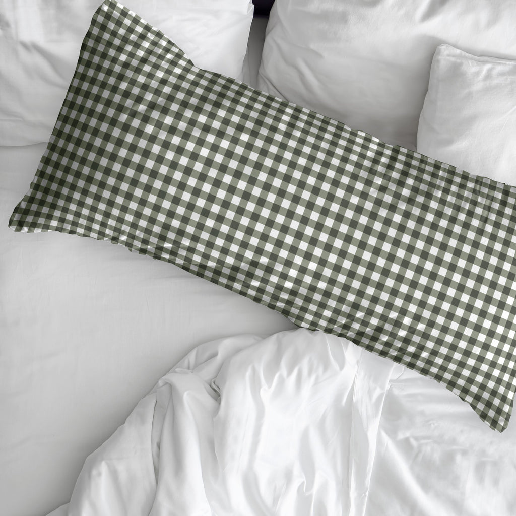 100% cotton pillowcase Xmas Vichy Green