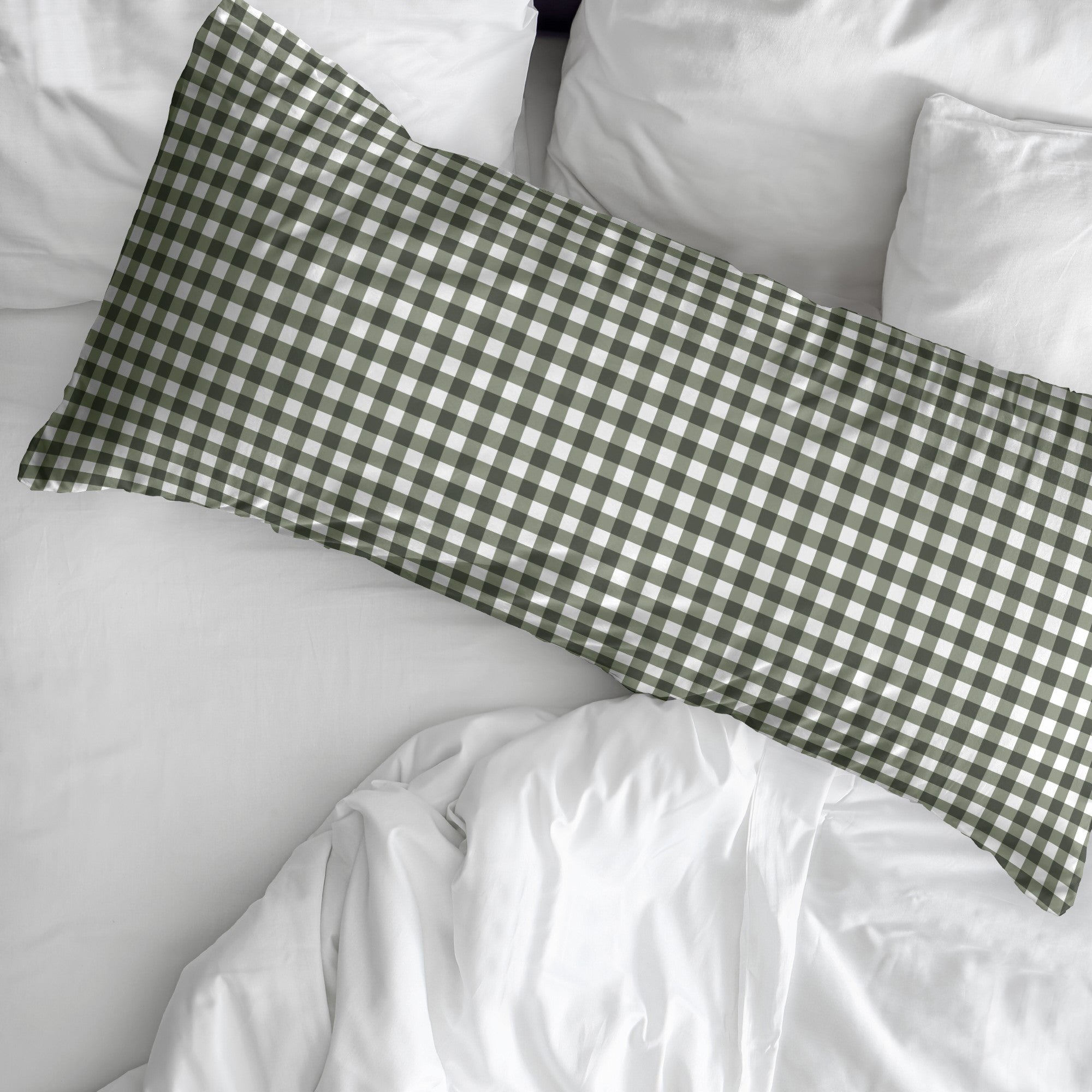 100% cotton pillowcase Xmas Vichy Green