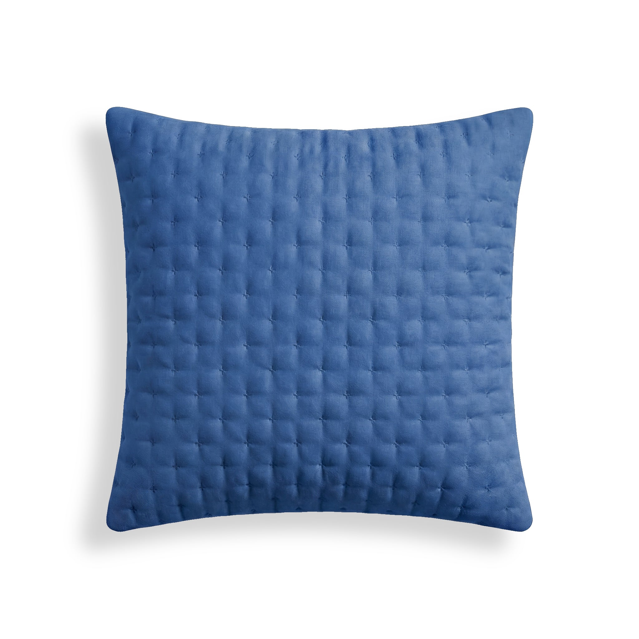 Plain quilted pillowcase Sky Blue 65x65 cm