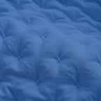 Couvre-lit matelassé uni bleu ciel, doux au toucher