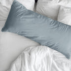 Funda de almohada percal 200 hilos lisa Azul Soft