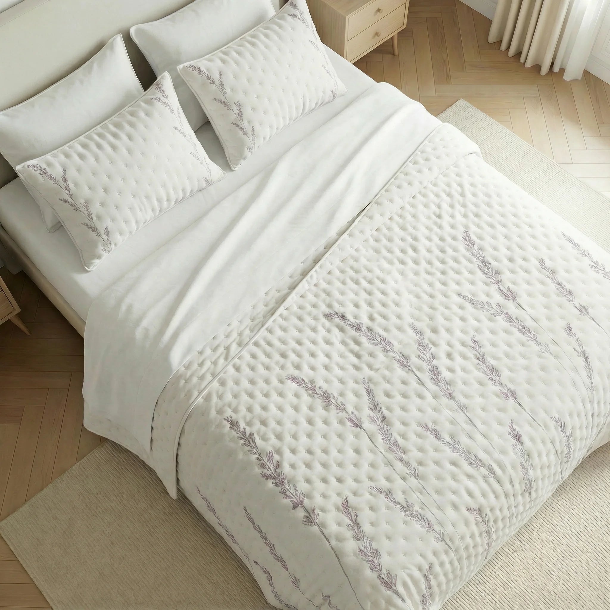 Couverture matelassée imprimée Bacarot, douce au toucher