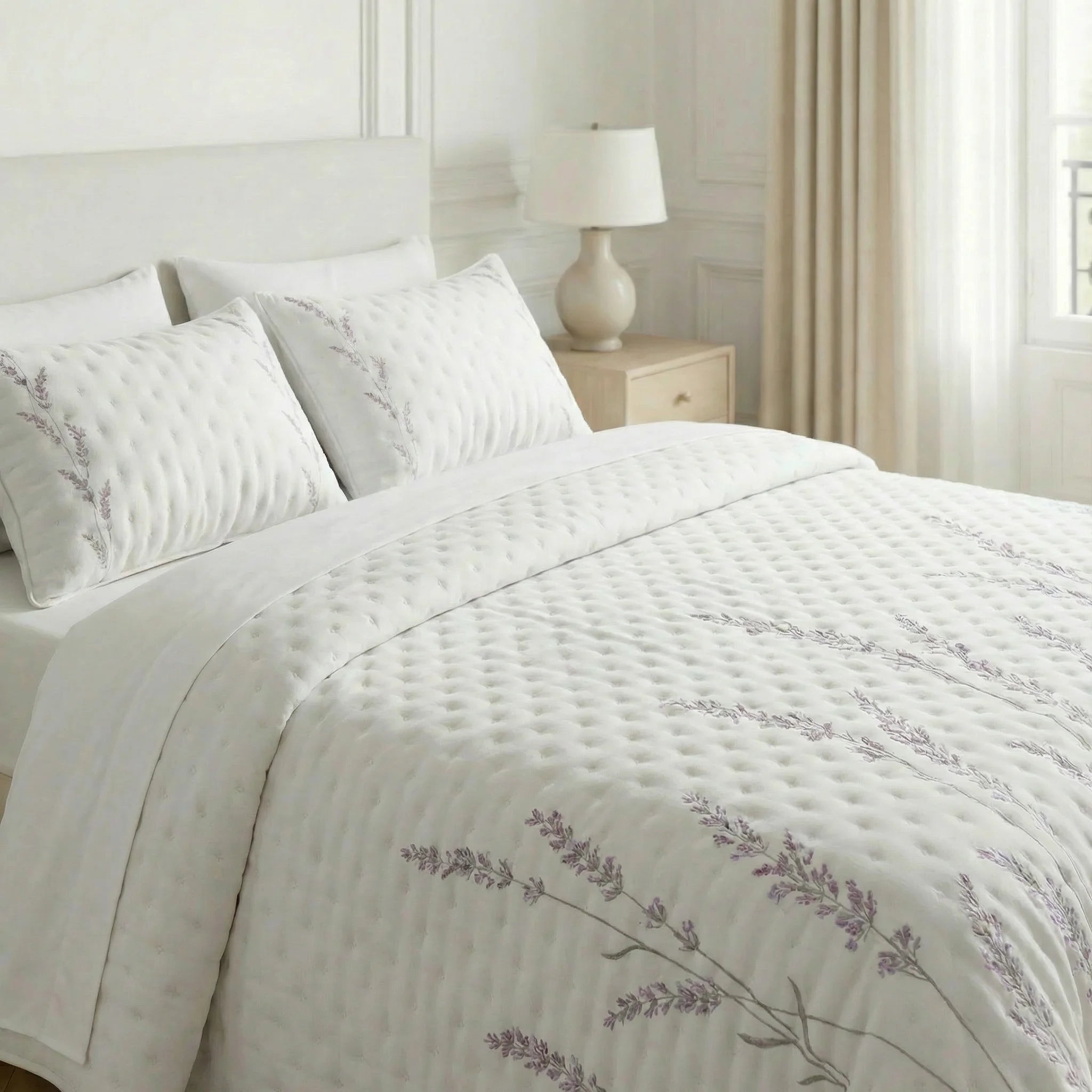 Couverture matelassée imprimée Bacarot, douce au toucher