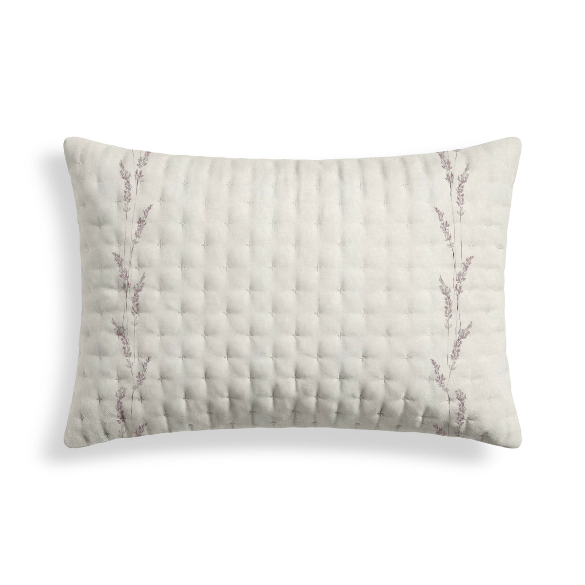 Housse de coussin matelassée imprimée Bacarot 30x50 cm