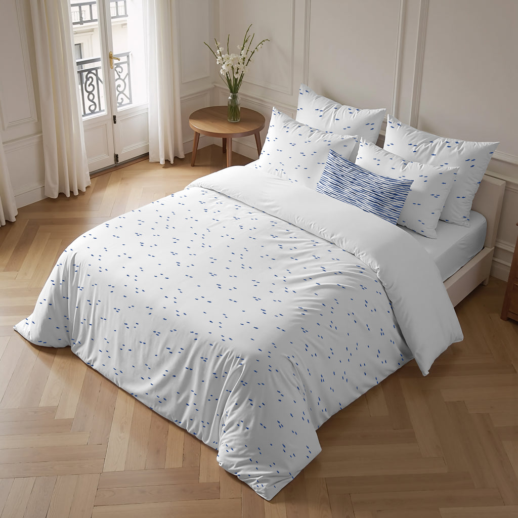 Housse de couette en percale Bellreguard, 200 fils au pouce carré