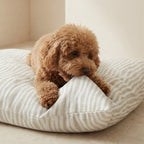 Bobby Beige removable stain-resistant pet bed