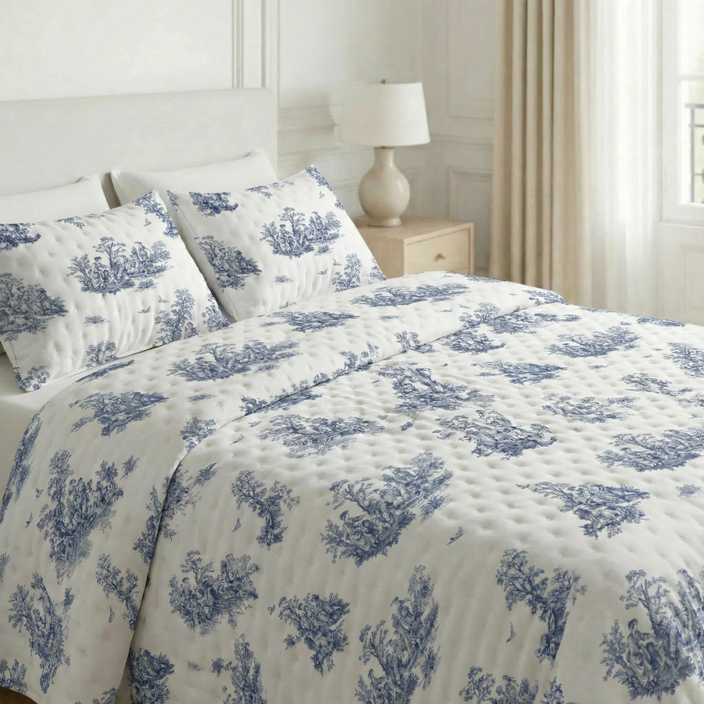 Burjasot printed bouti bedspread with a soft feel