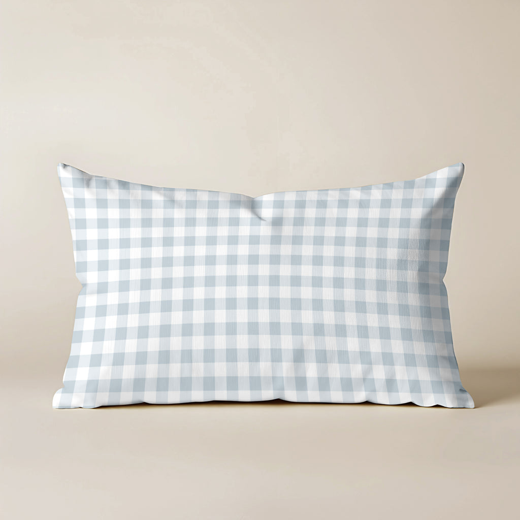 Funda de cojín 100% algodón 30x50 cm Calafat Azul Claro