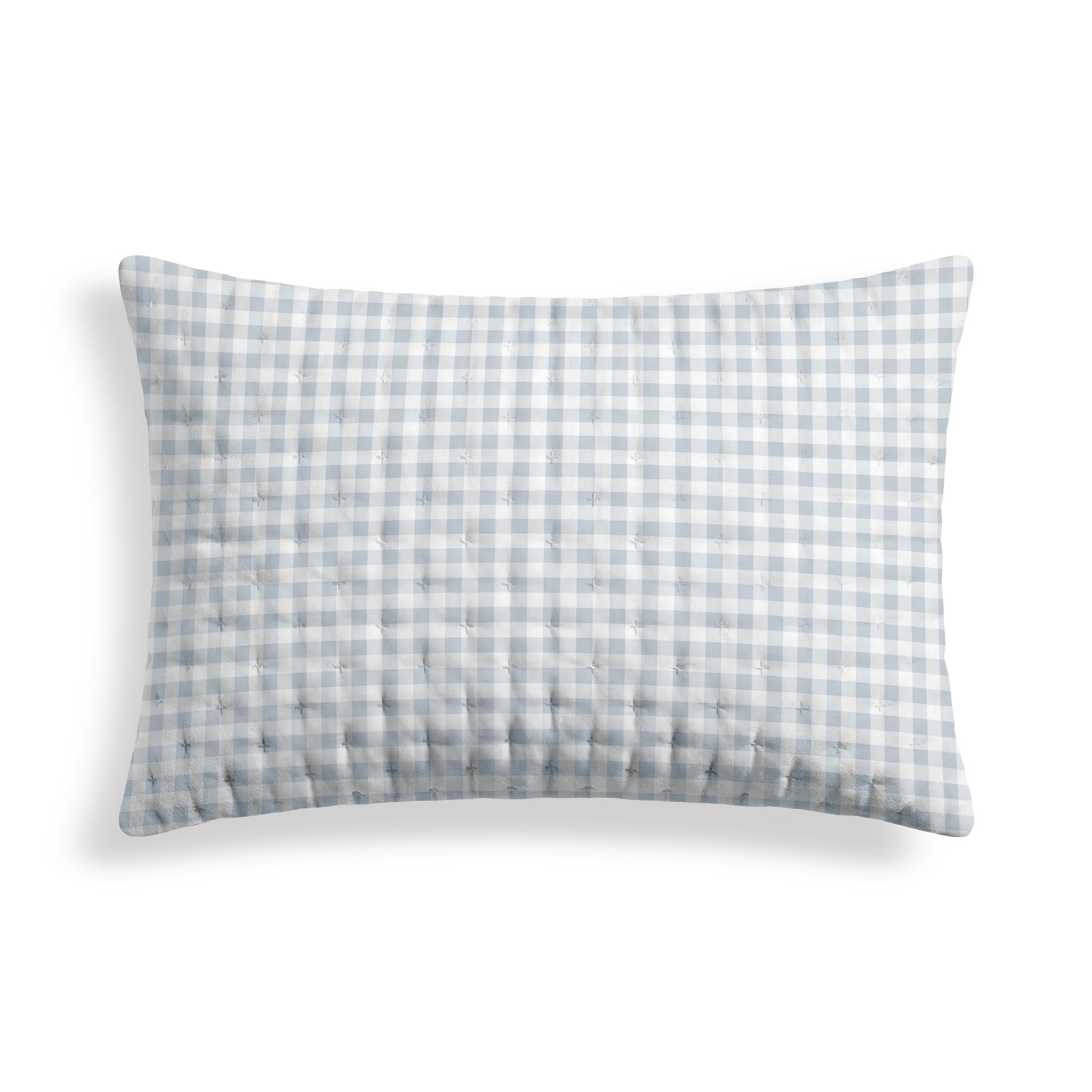 Calafat Light Blue Printed Quilted Pillowcase 50x80 cm