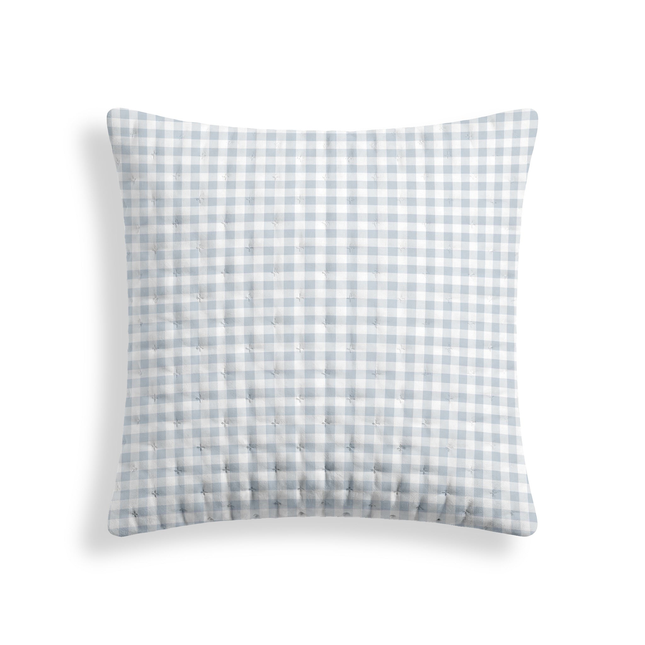 Calafat Light Blue Printed Quilted Pillowcase
