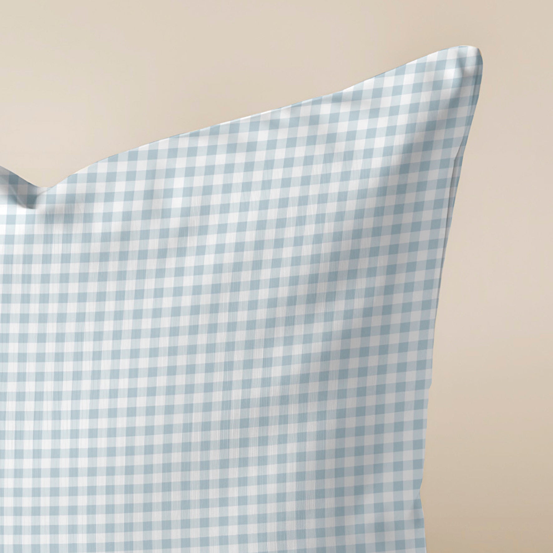 Funda de cojín 100% algodón 50x50 cm Calafat Azul Claro Pequeño