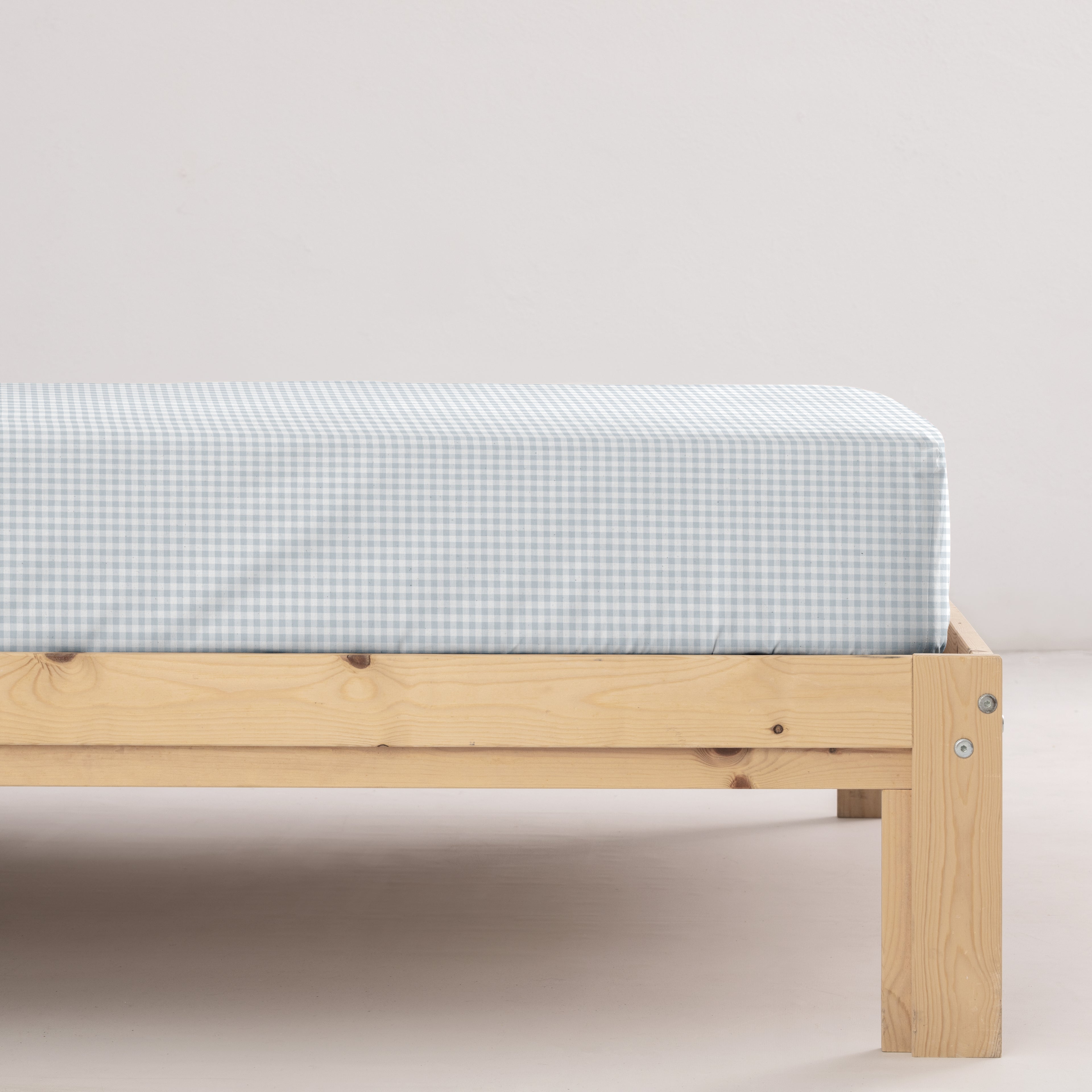 Drap-housse Calafat Bleu clair Pet. percale 200 fils