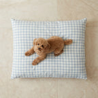 Stain-resistant pet bed cover Calafat Light Blue