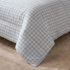Edredón estampado acolchado Calafat Azul Claro tacto suave