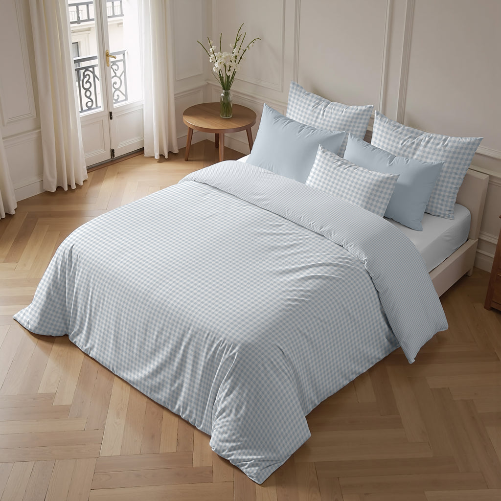 Funda nórdica Calafat Azul Claro percal 200 hilos