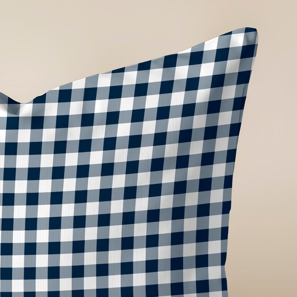 Funda de cojín 100% algodón 30x50 cm Calafat Marino