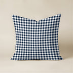 Funda de cojín 100% algodón 50x50 cm Calafat Marino