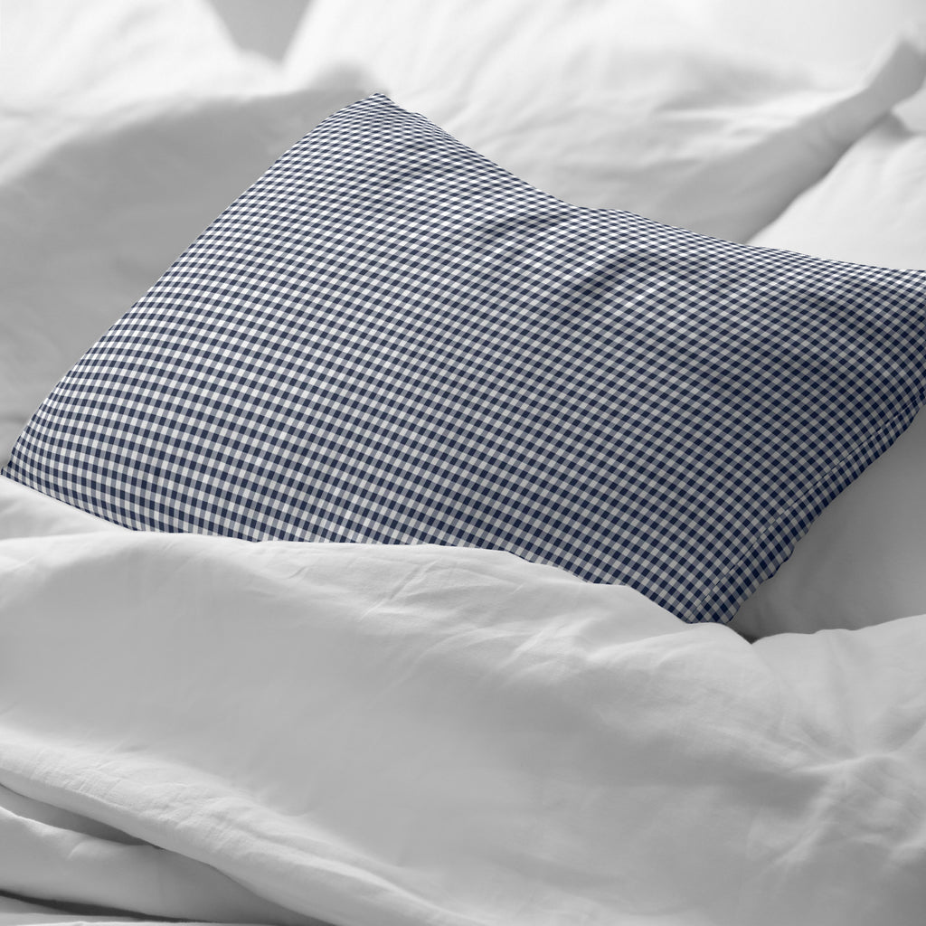 Funda de almohada Calafat Marino Pequeño percal 200 hilos