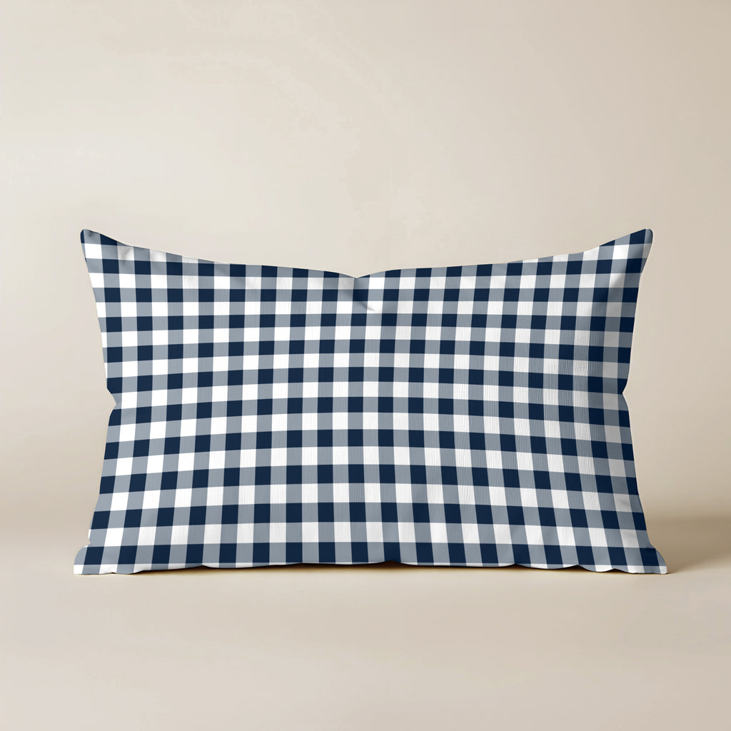 Funda de cojín 100% algodón 30x50 cm Calafat Marino